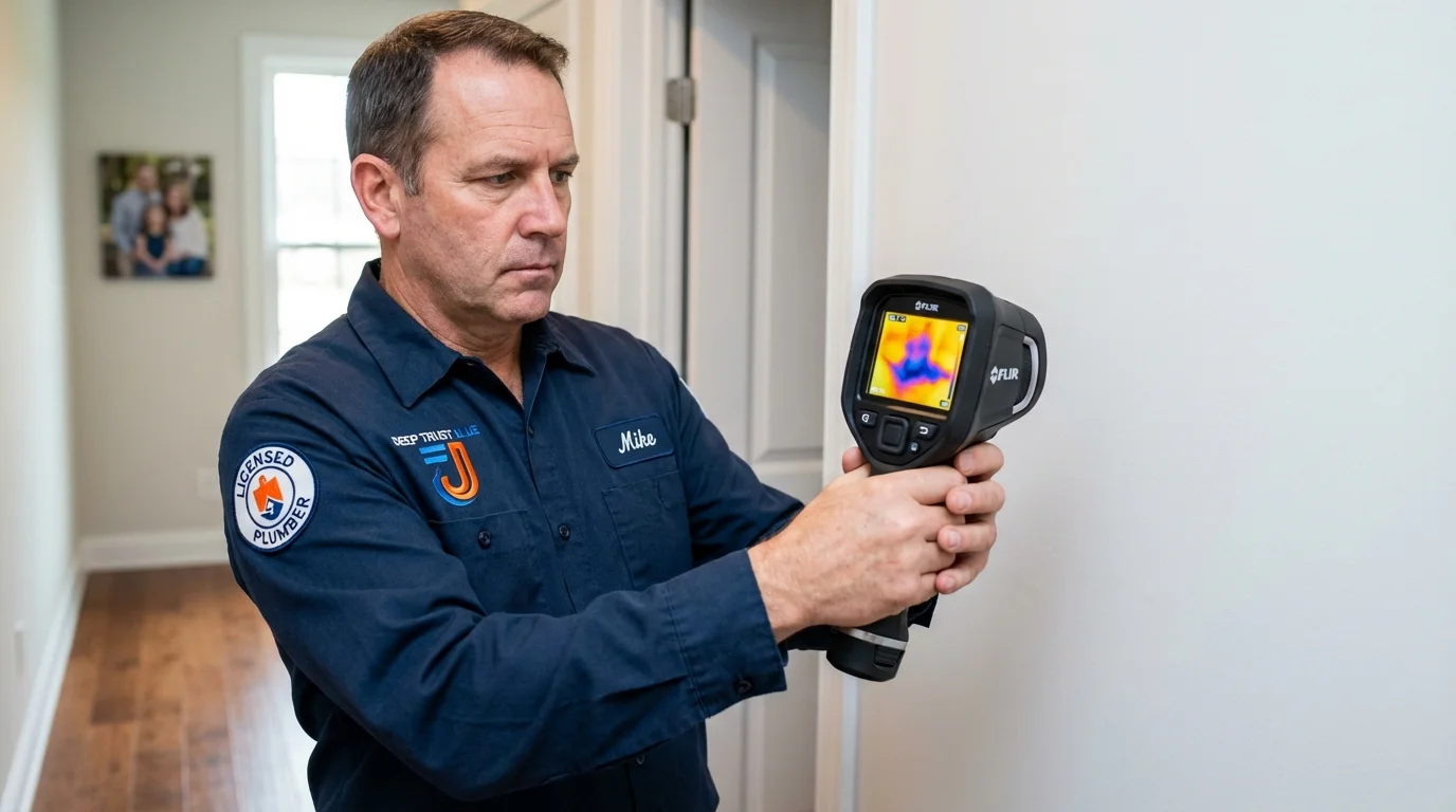 Thermal imaging leak detection by Johns Plumbing LLC in Humansville